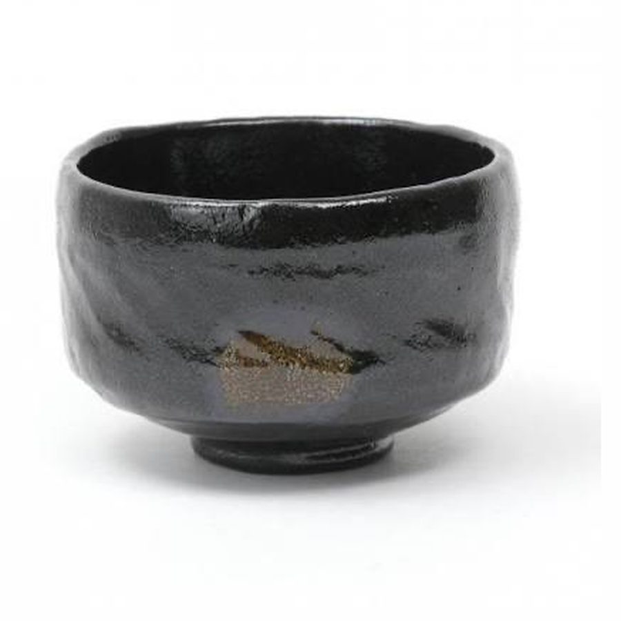 黒釉の茶碗